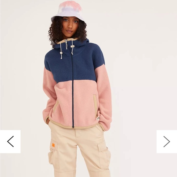 The North Face Cragmont Fleece Jacket with Hood XL Pink Blue - Picture 1 of 10